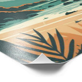 Costa Rica Beach Pura Vida Fotodruck (Ecke)