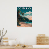 Costa Rica Beach Pura Vida Poster (Küche)