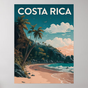 Costa Rica Beach Pura Vida Poster