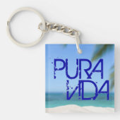 Costa Rica Beach Pura Vida Schlüsselanhänger (Vorderseite)