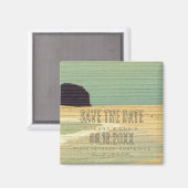 Costa Rica Beach Wedding Save the Date Magnet (Vorderseite/Rückseite)