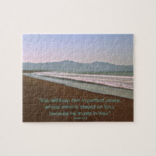 Costa Rica, Beach, with Mountains Foto Puzzle