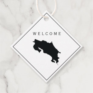 Costa Rica Begrüßungstag-Tag, Hochzeitswoche Geschenkanhänger