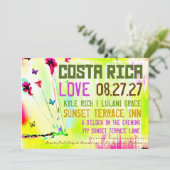COSTA RICA-Bestimmungsort-Einladung Einladung (Stehend Vorderseite)