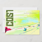 COSTA RICA-Bestimmungsort-Einladung Einladung (Rückseite)