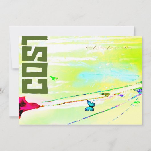 COSTA RICA-Bestimmungsort-Einladung Einladung (Rückseite)