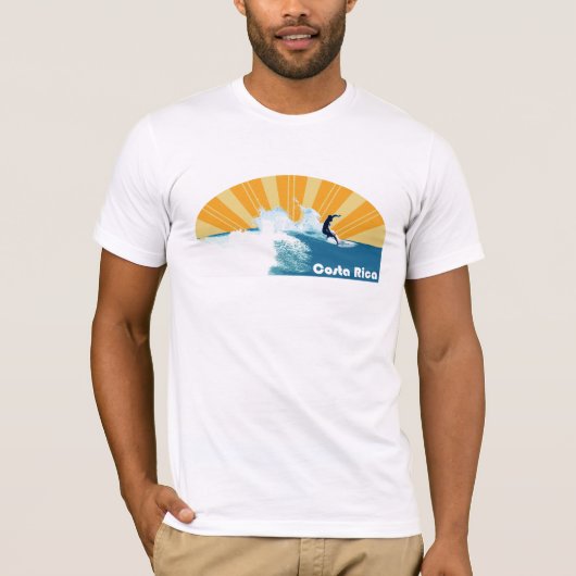 Costa Rica-Brandung T-Shirt (Vorderseite)