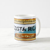 Costa Rica Brandungs-Geschäfts-Tasse Kaffeetasse (VorderseiteRechts)