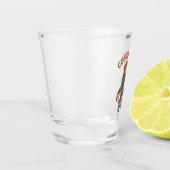 Costa Rica Bunter Affe Schnapsglas (Links)