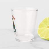 Costa Rica Bunter Affe Schnapsglas (Rechts)