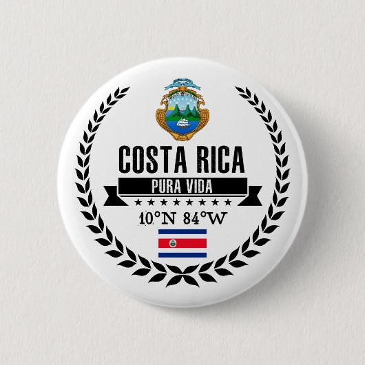 Costa Rica Button (Vorderseite)