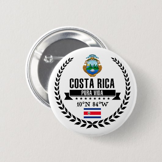 Costa Rica Button (Vorne & Hinten)