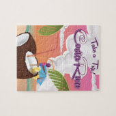 costa Rica Cartoon Reiseplakat. Puzzle (Horizontal)