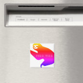Costa Rica Colorful Pura Vida Sloth Souvenir Magnet (In Situ (Geschirrspüler))