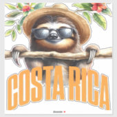 Costa Rica cool sloth Classic T-Shirt Aufkleber (Blatt)