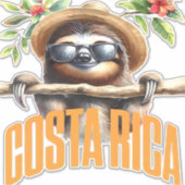 Costa Rica cool sloth Classic T-Shirt Aufkleber (Vorderseite)