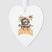 Costa Rica cool sloth Classic T-Shirt Ornament (Vorderseite)