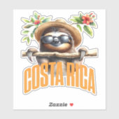 Costa Rica cooler, klassischer T - Shirt Aufkleber (Blatt)