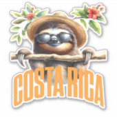 Costa Rica cooler, klassischer T - Shirt Aufkleber (Vorderseite)