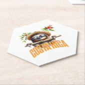 Costa Rica cooler, klassischer T - Shirt Untersetzer (angewinkelt)