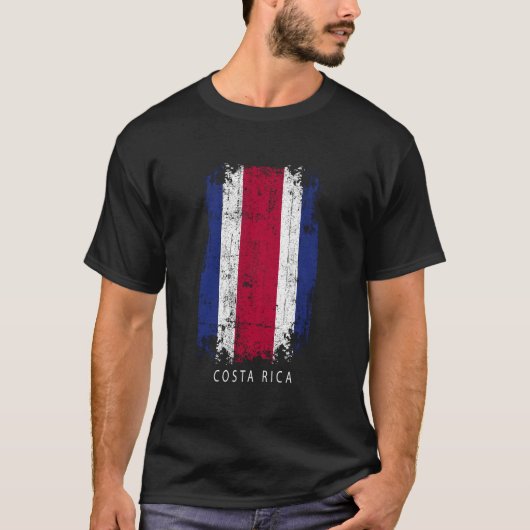 Costa Rica Country Flag Costa Rica T-Shirt (Vorderseite)