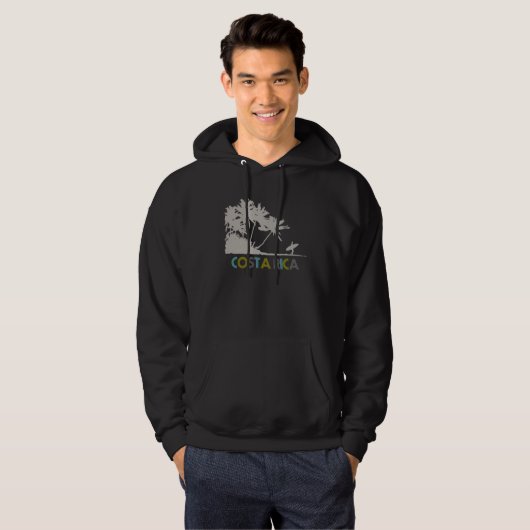 Costa Rica, das Surfer surft Hoodie (Vorne ganz)