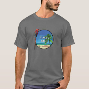 Costa Rica - der grundlegende dunkle T - Shirt der