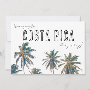 Costa Rica Destination Beach Wedding Save The Date
