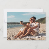 Costa Rica Destination Beach Wedding Save The Date (Rückseite)