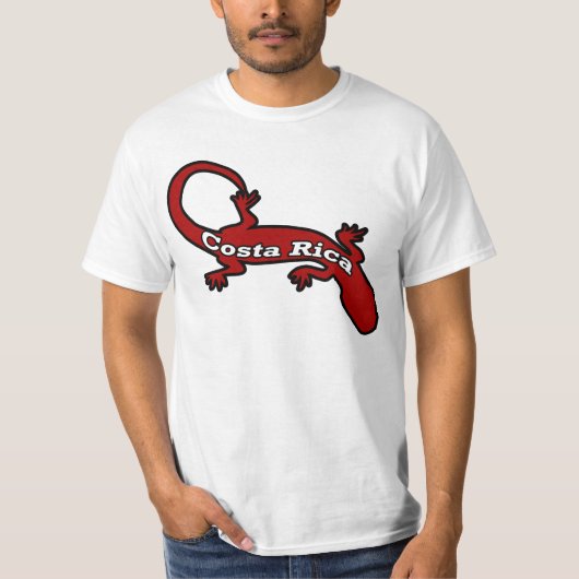 Costa Rica-Eidechse T-Shirt (Vorderseite)