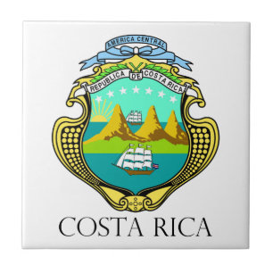 COSTA RICA - Emblem/Flagge/Wappen/Symbol Fliese