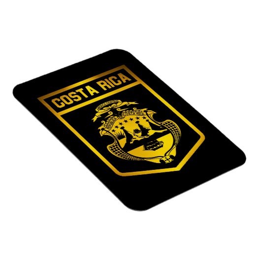 Costa Rica Emblem Magnet (Rechte Seite)