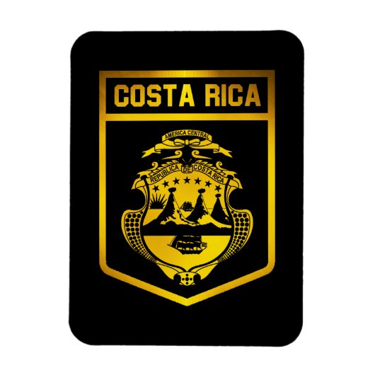 Costa Rica Emblem Magnet (Vertikal)