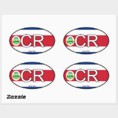 Costa Rica Euro Sticker (Blatt)