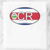 Costa Rica Euro Sticker (Tasche)