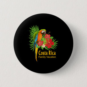 Costa Rica Familienurlaub Parrot Blume Tropisch Button
