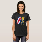 Costa Rica Fan Cat 1 T-Shirt (Vorne ganz)