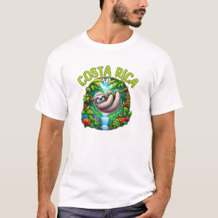 Costa Rica Faultier - Tropischer Regenwald Wasserf T-Shirt