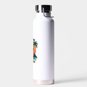 Costa Rica Faultier Vintage-Sonnenuntergang-Reisev Trinkflasche