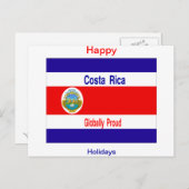 Costa rica feiertagspostkarte (Vorne/Hinten)