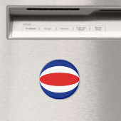 Costa Rica Fisheye Flag Magnet (In Situ (Geschirrspüler))