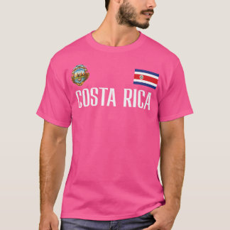Costa Rica Flag Fußball-Fußballfan T-Shirt
