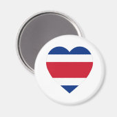 Costa Rica Flag Herz Magnet (Vorderseite/Rückseite)