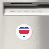 Costa Rica Flag Herz Magnet (In Situ (Geschirrspüler))