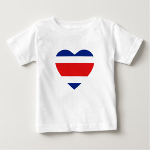 Costa Rica Flag Herzlicher T - Shirt