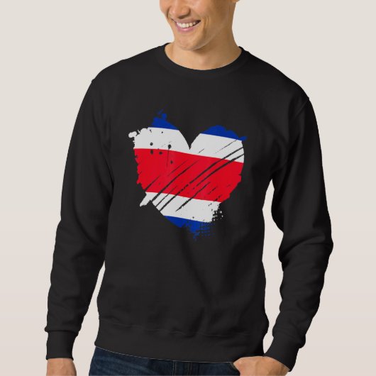 Costa Rica Flag I Liebe Es befindet sich in meinem Sweatshirt (Vorderseite)