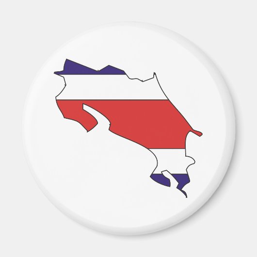 Costa Rica Flag Karte Magnet (Vorne)