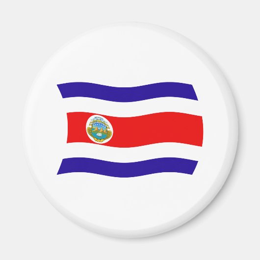 Costa Rica Flag Magnet (Vorne)