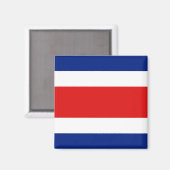 Costa Rica Flag Magnet (Vorderseite/Rückseite)