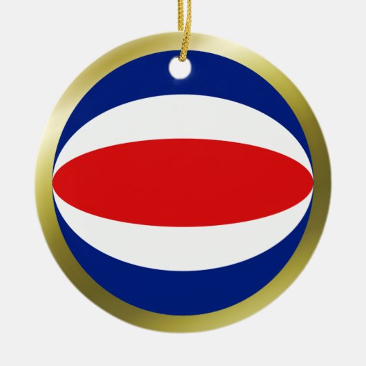 Costa Rica Flag Ornament (Vorne)